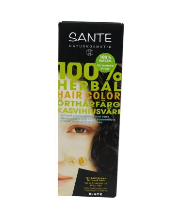 SANTE - Herbal Hair Color - Black - Free from peroxides & ammonia - Free from synthetic colors - Vegan