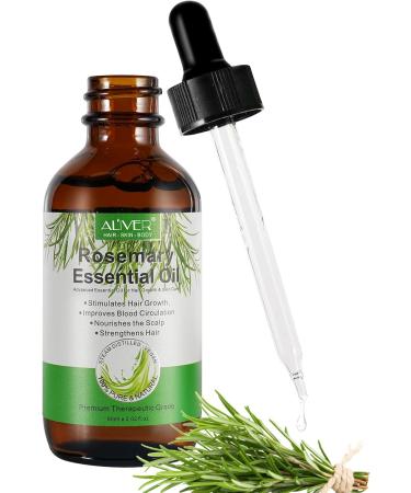 60ml Rosemary Oil for Hair Growth Rosemary Essential Oil for Hair Skin and Nails Hair Strengthening Oil Refreshing Rosemary Oil for Aromatherapy Diffusers and DIY - Buy Online on GoSupps.com