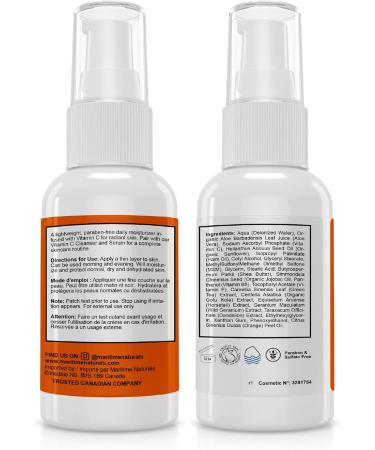 Maritime Naturals Vitamin C Moisturizing Lotion Face Moisturizer with 15% Vitamin C Shea Butter Jojoba Oil B5. Face Moisturizer for men and women. All skin types. Born in Nova Scotia Canada (60 ml) - Buy Online on GoSupps.com