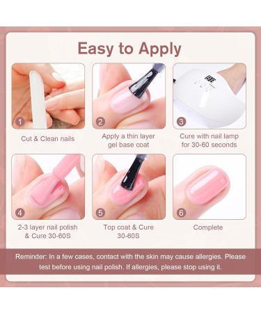 Shining She 10 Colors Gel Nail Polish Set - Nude Pink, White, Champagne, Brown, Glitter Gold, Silver Pastel - Soak-Off UV/LED Polish - Nail Art Salon DIY Home - 8ML - Buy Online on GoSupps.com