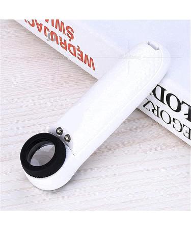 Magnifying Glass Hand Free Comfortable Hd Optical Lens Reading Hobbies 40x Hand-Held Magnifying Glass with Led Light Identification Lamp Magnifier Interesting Lofty Ambition - Buy Online on GoSupps.com