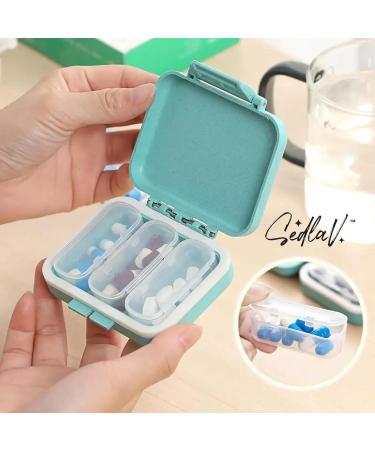 SEDLAV Large 7-Day Pill Organizer - Portable Vitamin Organizer with Grid Compartments | Travel-Friendly Daily Pill Caddy - Buy Online on GoSupps.com