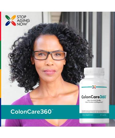 Stop Aging Now - Colon Support Supplement Pills for Men & Women - 60 Capsules - Daily Herbal Complex with Probiotics - Buy Online on GoSupps.com