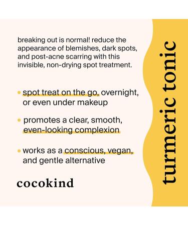 Cocokind Turmeric Tonic Blemish Treatment & Dark Spot Corrector - Tea Tree Oil & Witch Hazel - Buy Online on GoSupps.com