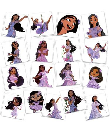 Encanto Isabella Birthday Party Supplies  34Pcs Temporary Tattoos Party Favors  Removable Skin Safe  Fake Tattoo Stickers for Isabella Birthday Party Gifts Add Some Magic to Your Look
