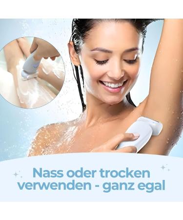 Glenmi Precision shaver for women Skin Glow Pro from Divanity for beautiful hair removal Blue - Buy Online on GoSupps.com