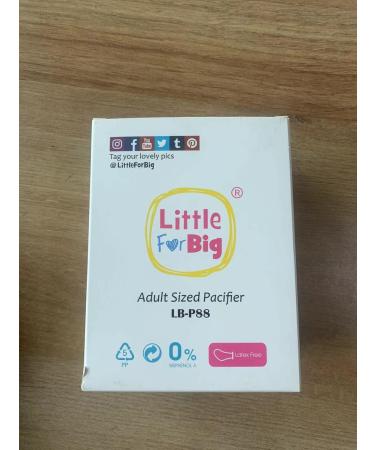 Shop LittleForBig Large Shield Pacifier Generation II - Adult Size Printed Set in Little Circus Pattern | International Shipping Available - Buy Online on GoSupps.com