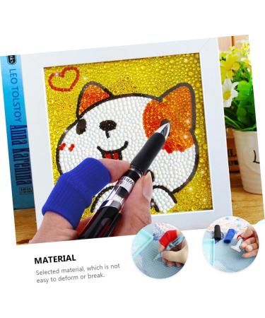 FRCOLOR 20 Pcs Finger Cots - Diamond Picture Finger Covers & Embroidery Tools for Kids | Assorted Colors | 4.5x2.5cm - Buy Online on GoSupps.com