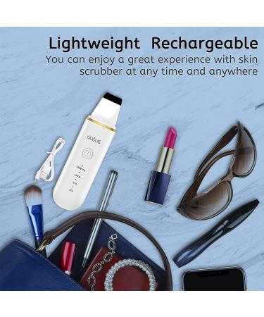 GUGUG Skin Scrubber Blackhead Remover | 4 Modes Pore Spatula for Deep Cleansing | Facial Skin Spatula - White - Buy Online on GoSupps.com