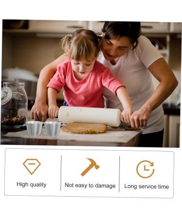 Zerodeko Tyre Lever 6 pcs Durable Aluminum Tools Gold Supply Reusable Alloy Cuake Dessert D Mini Mold Molds DIY 7.5x7.5x6.5cmx3pcs Silverx3pcs - Buy Online on GoSupps.com