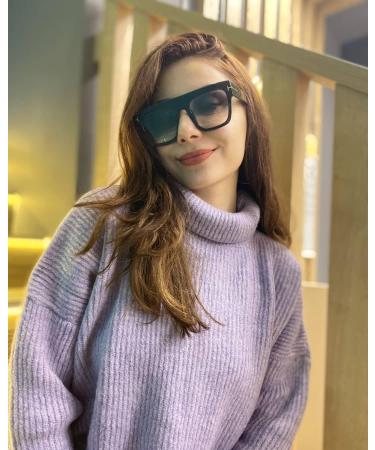 JOVAKIT Blue Light Glasses for Men & Women - Square Frame Anti Eyestrain Specs for Reading Gaming & Screens - A1 Black 51mm - Buy Online on GoSupps.com