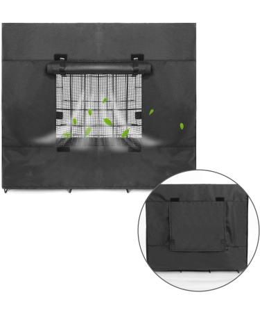 Durable Double Door Dog Crate Cover for Large Pets | Universal Fit for 24-48 inch Wire Crate | Black | 48L x 30W x 33H - Buy Online on GoSupps.com
