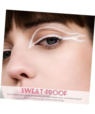 Housoutil 5pcs White Lying Silkworm Pen Eyeshadow Stick Eye Makeup Tools Eye Shadow Makeup Cosmetics Matte Set - Buy Online on GoSupps.com
