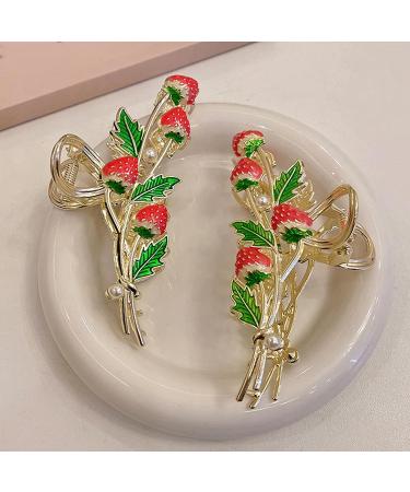 Metal Claw Clip Hair Clip - Large Strawberry Hair Claw Clips for Women and Girls | Durable Hair Styling Accessory - Buy Online on GoSupps.com