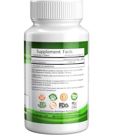 PRO-Nerve & Brain | All-Natural Herbal Supplement for Memory Nervous System Stomach Colon Digestive Tract Clinically Studied Lion s Mane Mushroom Extract Vegan Non-GMO USA Made 60 Tablets - Buy Online on GoSupps.com