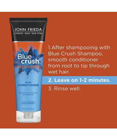 Blue Crush Brunette Shampoo & Conditioner Set - Neutralizes Brassiness - 8.3 fl oz - Buy Online on GoSupps.com