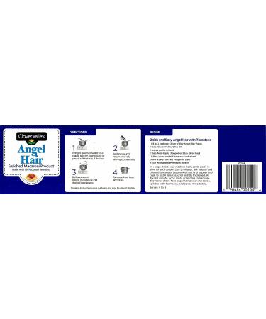 Clover Valley Angel Hair Pasta 16 Oz - 3 Pack | Buy Online Now - Buy Online on GoSupps.com