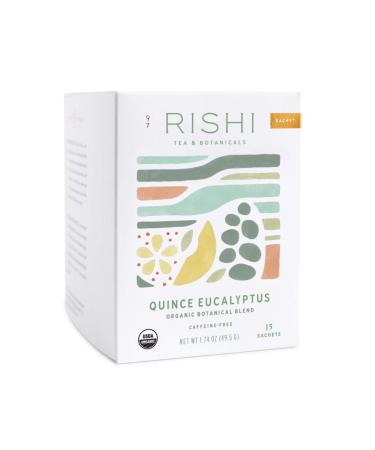 Rishi Tea Organic Botanical Blend Quince Eucalyptus Caffeine-Free 15 Sachets 1.74 oz ( 49.5 g)