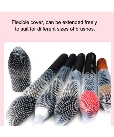 100-Part Makeup Brush Pen Guard Protector Set - Reusable & Expandable Mesh Coverage for Ultimate Cosmetic Brush Protection - Buy Online on GoSupps.com