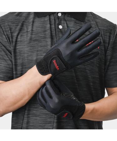 Turbovera Professional Riding Gloves | Imitation Leather Equestrian & Cycling Gloves for Women & Boys | Black S/M - Summer Gear - Buy Online on GoSupps.com