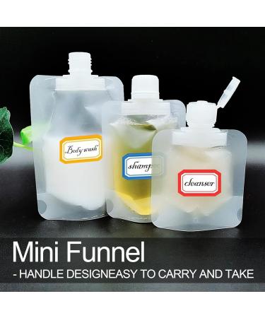 TSHAOUN 20 Pcs Portable Travel Toiletry Containers 30ml & 50ml & 100ml Transparent Refillable Empty Squeeze Fluid Packing Bags for Shampoo/Body wash/Lotion/Hand soap/Sauce/Drinks (20 Pcs) - Buy Online on GoSupps.com