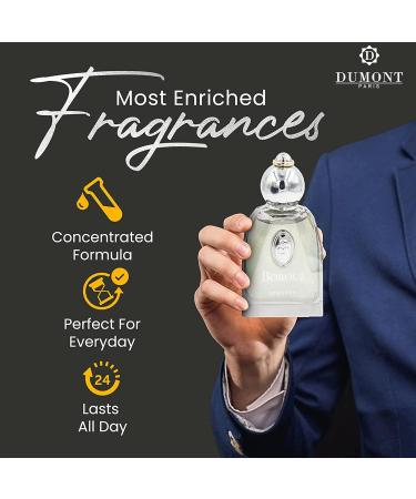Dumont BOROUJ SPIRITUS - 85ml - Unisex Perfume for Men & Women - Long Lasting Cologne Mist & Body Spray with Aromatic Floral Amber & Musk Fragrance - for Him & Her - Buy Online on GoSupps.com
