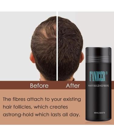 27.5g Hair Fibers High Quality Hair Thickening Fibers For Naturally Thicker Looking Hair Multiple Colors Available (Light Brown) - Buy Online on GoSupps.com