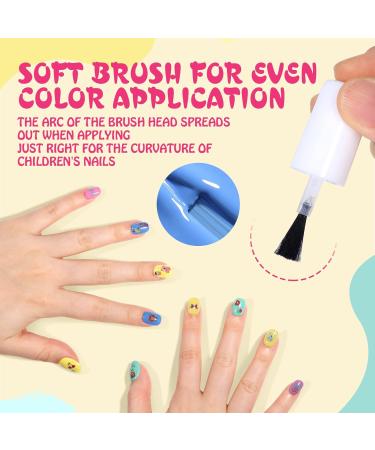 Tomicca Children s Nail Polish Set - 12 Non-Toxic Odorless Fast-Dry Peel-Off Colors | Perfect Gift for Girls | Ideal for Christmas & Special Occasions - Buy Online on GoSupps.com