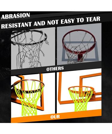 Night Light Glow in The Dark Basketball Net | Heavy Duty Replacement | 12 Loops | Fits Standard Indoor/Outdoor Hoop Rims | Nylon | Green - Buy Online on GoSupps.com