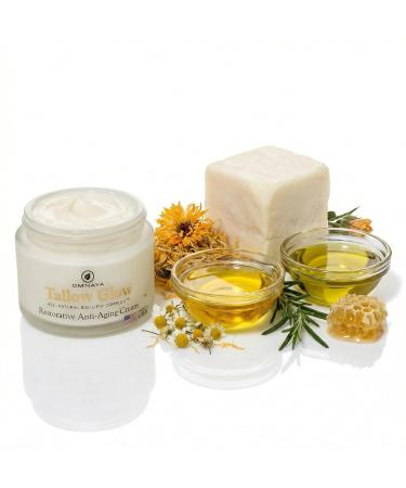 Organic Premium Grass Fed Beef Tallow for Skin Cream - With Bakuchiol & Gotu Kola for Anti-Aging Face & Body Cream with Jojoba Honey Greek Olive Oil 4oz - Buy Online on GoSupps.com