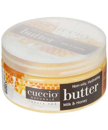 Cuccio Naturale Butter Blends Milk & Honey Body Cream - Ultra-Moisturizing 8 Oz for Dry Skin Repair - Buy Online on GoSupps.com
