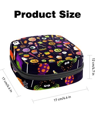Sanitary Napkin Storage Bag - Halloween Pattern Menstrual Cup Pouch - Multicolor - Buy Online on GoSupps.com