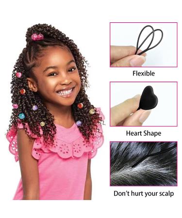 406 Pcs Hair Beads Set for Kids Hair Braids - Blue Ocean Theme with Pony Beads, Elastic Bands, Quick Beader & Comb - Buy Online on GoSupps.com