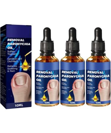 Huile de paronychia allemande pour enlever la paronychia traitement des ongles des pieds meilleure solution de r paration des ongles liquide de renouvellement des ongles endommag s (3 pi ces) 3 pi ces.