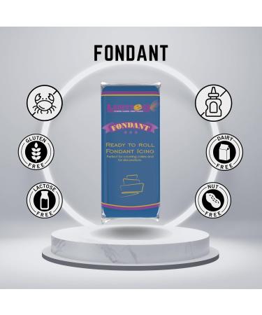 Dekozauber24 Premium Fondant 1kg - 17 Colors Soft & Flexible Roll Cake Decoration (Dark Blue) - Shipping Worldwide - Buy Online on GoSupps.com