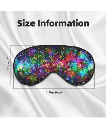 Bright Colorful Art Print Unisex Sleep Mask - Double-Sided Eye Mask for Sound Sleep & Skin Care - Buy Online on GoSupps.com