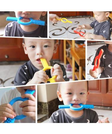 Baby Teething Toy - Sensory Chew Stick for Toddlers - Relieve Teething Pain, Massage Gums - Food Grade, Easy to Clean - Blue - Buy Online on GoSupps.com