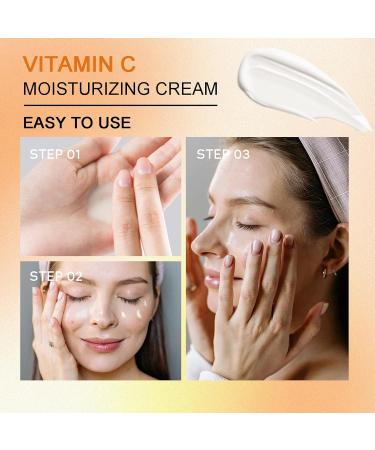 Vitamin C Face Cream - Anti-Aging Moisturizer with Retinol & Nicotinamide for All Skin Types | Daily Skin Care - Buy Online on GoSupps.com