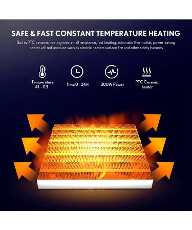 300W Dog House Heater with Thermostat & Remote Control | Outdoor Pet House Warmer with WiFi APP, Timer & Adjustable Temp | Safe & Easy to Install - Buy Online on GoSupps.com