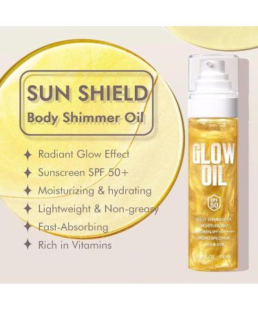  G n rique Radiance Body Oil Natural Body Care Oil 100 ml Sun Protection SPF50 Skin Shine for Camping Beach Bike Sport Picnic - Buy Online on GoSupps.com