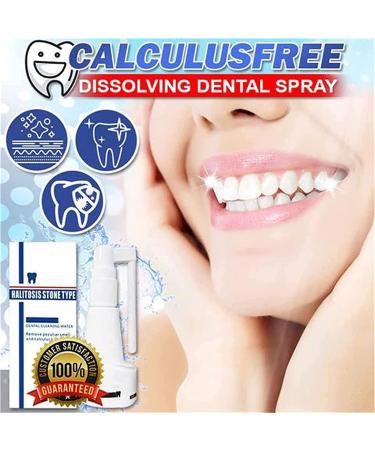 Calculusfree Dissolving Dental Spray - Powerful Dental Calculus Remover & Mouth Refreshing Spray (3 PCs) | Intensive Stain Removal for Clean Teeth - Buy Online on GoSupps.com