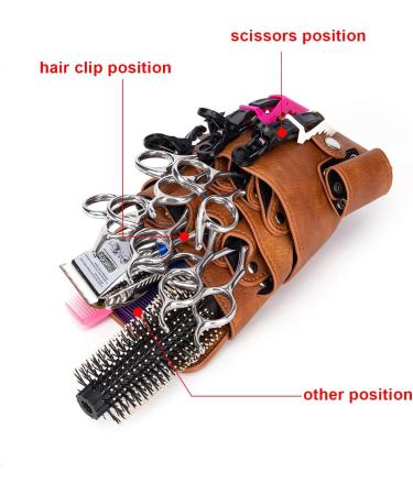 Mfzifya Hairdressing Toolkit Scissors Bag Professional Hairdressing Salon Toolkit can Store Scissors Combs Curling Combs Clips and More.(QG-252-Grey) QG-252 Grey - Buy Online on GoSupps.com