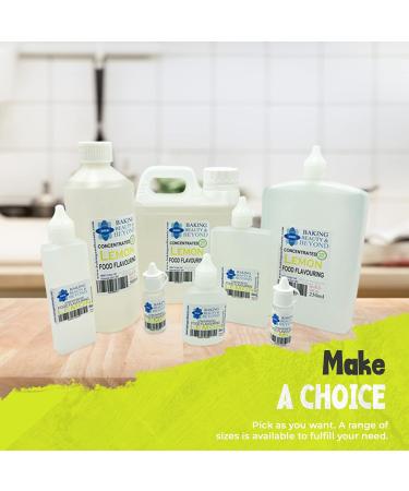 Baking Beauty and Beyond Concentrated Food Flavouring Oil - Dozen of Professional Quality Food Grade Flavouring Oil for Candy Making Baking Cooking Lip Balm and Lip Gloss - Lemon (10ml) - Buy Online on GoSupps.com