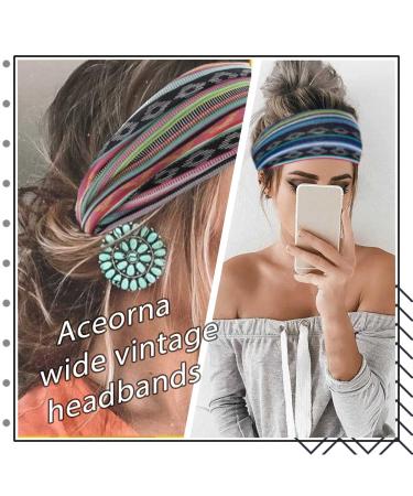 Boho Leopard Headbands Set - 3 Pcs Wide Knot Hair Bands for Women and Girls - Buy Online on GoSupps.com