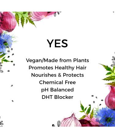 Organic Forest Onion Shampoo with Neem & Black Seed Oil | Hair Growth for Women & Men | Sulfate & Paraben Free | 7.1 fl.oz - Buy Online on GoSupps.com