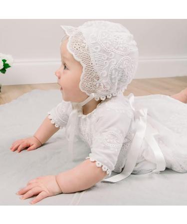 Leideur Baby White Christening Gown 18-24 Months | Baptism Dress for Girls | Special Occasion Birthday Dress - Buy Online on GoSupps.com