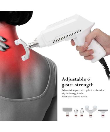 Professional 6-Speed Electrical Spine Chiropractor Massage Device - White EU | Advanced Corrector Massage Gun for Pain Relief & Vertebral Support - Buy Online on GoSupps.com