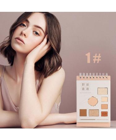 Natural Matte Eyeshadow Palette - Daily Eye Makeup Palette - 2 Shimmer Colors and 5 Matte Colors Combined Highly Pigmented Pressed Eye Shadow Makeup Pallet Uwariloy 1 count (Pack of 1) - Buy Online on GoSupps.com