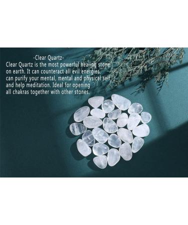 Clear Quartz Crystal Stones 100g - Natural Polished Tumbled Gemstones for Vase Filler & Reiki Energy - Buy Online on GoSupps.com