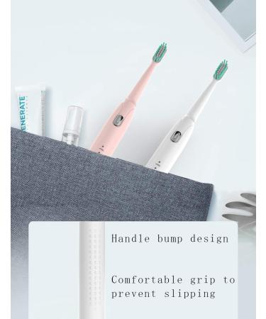HKF Sonic Electric Toothbrush - USB Rechargeable with 40 Days Use, Smart Timer, 5 Modes & 4 Brush Heads - White - Buy Online on GoSupps.com